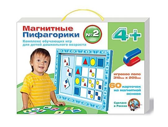 Пифагорики №2 (возраст 4+), обуч. игра с магн. Карточками - фото