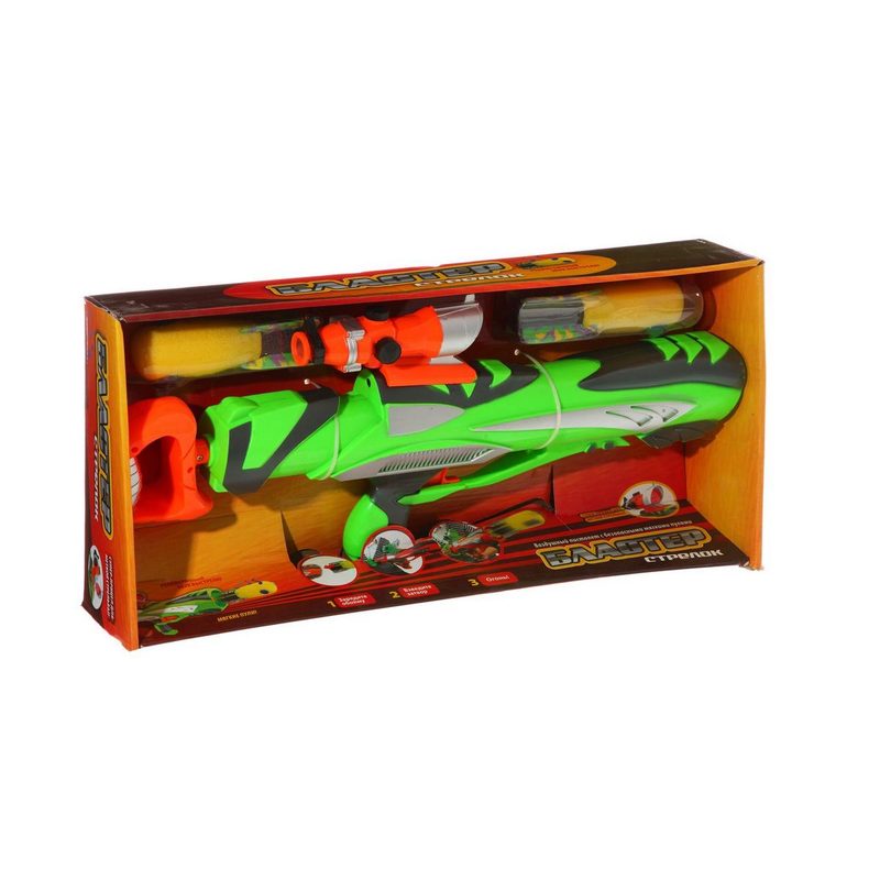 Оружие возд. Бластер с ракет. Joy Toy Стрелок 57х27х13 см - фото