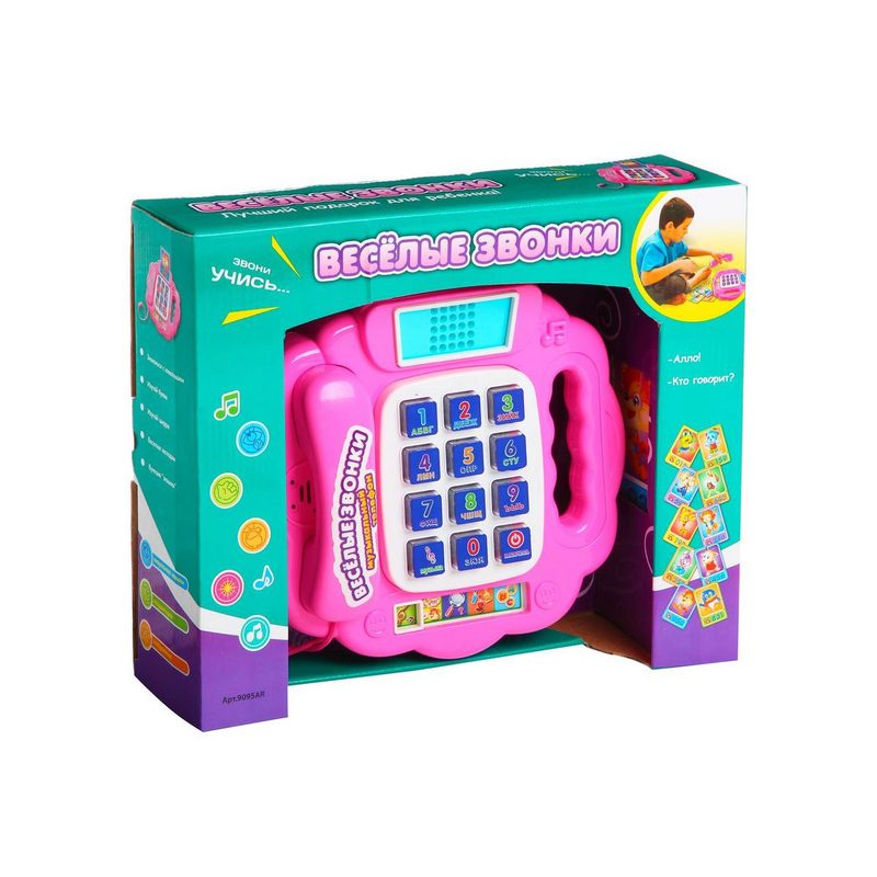 Музыкальный телефон Joy Toy Веселые звонки, 35*28*8 см - фото