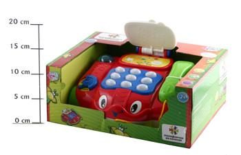 Игра пластиковая на бат. Joy Toy Телефончик на колесах (свет, звук) 29*24*12см - фото