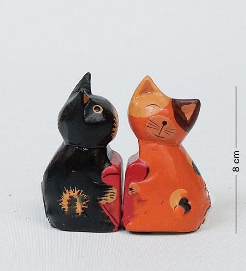 28-023 Статуэтка mini КОТ и КОШКА поцелуй, набор 2 шт - фото
