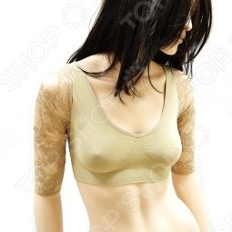 Топ утягивающий с кружевными рукавами Slim N Lift Aire Bra - фото