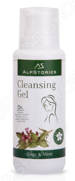 Очищающий гель «AlpStories» с экстрактом шалфея и мяты Cleansing Gel Sage & Mint - фото