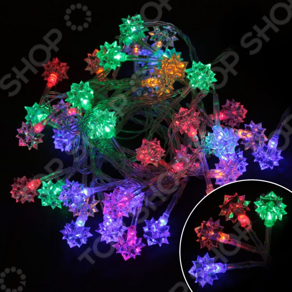 Электрогирлянда светодиодная «Алмазы» LED-DIAMOND-40-3-MC - фото