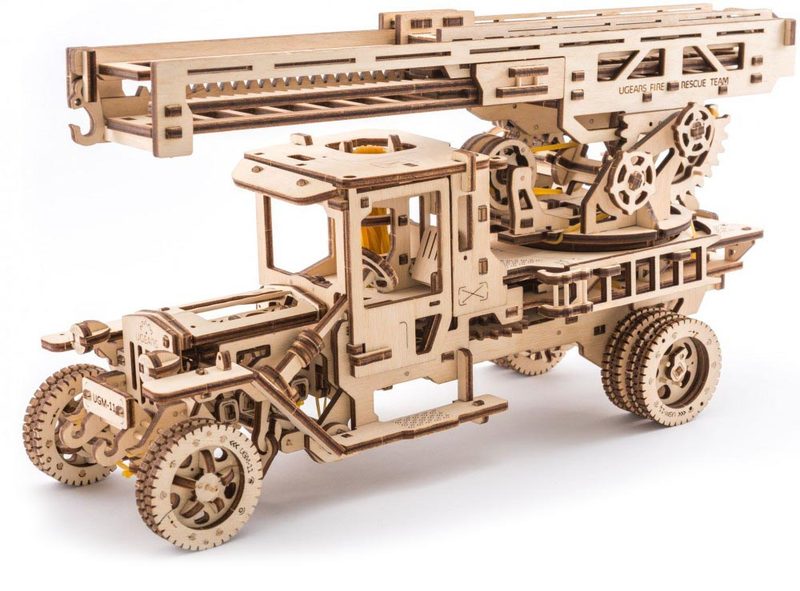 Сборная модель UGEARS Пожарная лестница - фото