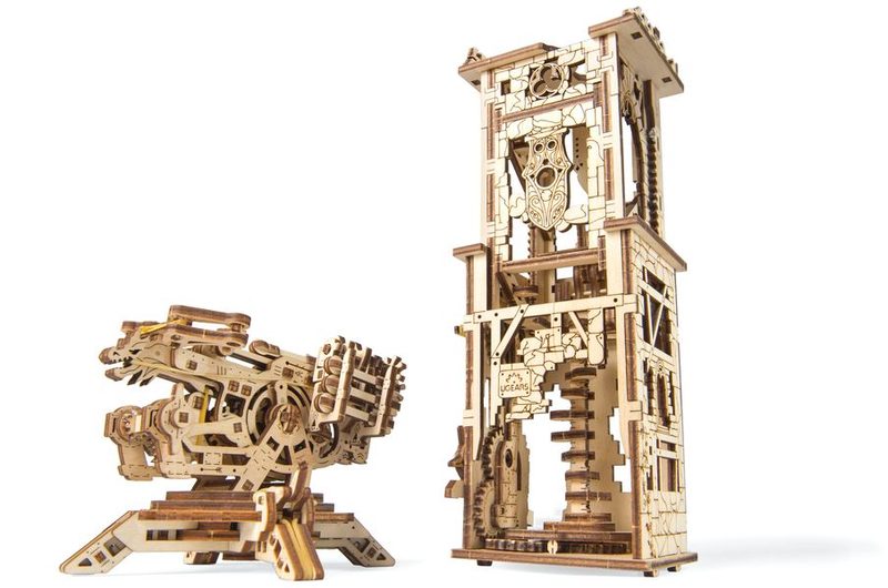 Сборная модель UGEARS Башня-аркбаллиста - фото
