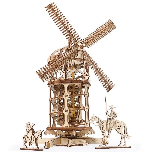 Сборная модель UGEARS Мельница-башня - фото