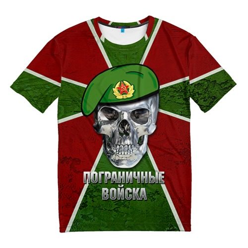 Мужская футболка 3D Пограничные войска - фото
