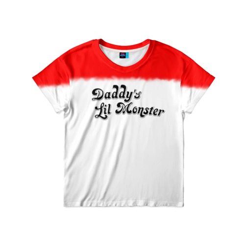 Детская футболка 3D Daddys lil monster - фото