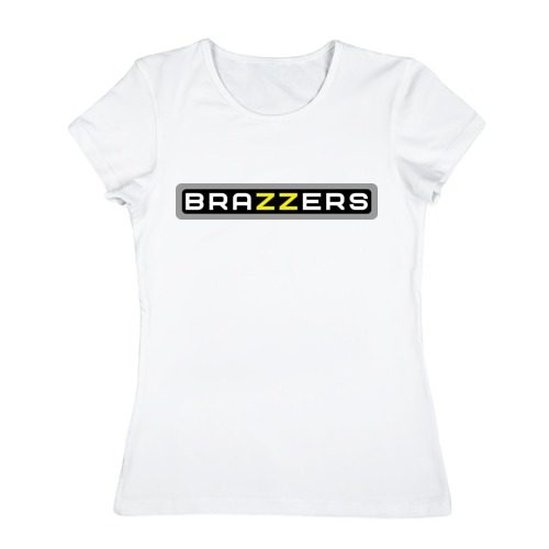 Женская футболка хлопок Brazzers - фото