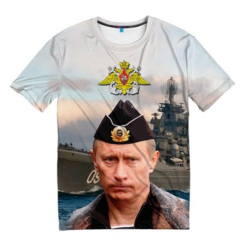 Мужская футболка 3D ВМФ - фото