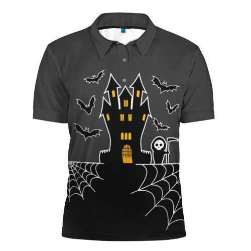 Мужская рубашка поло 3D Halloween - фото