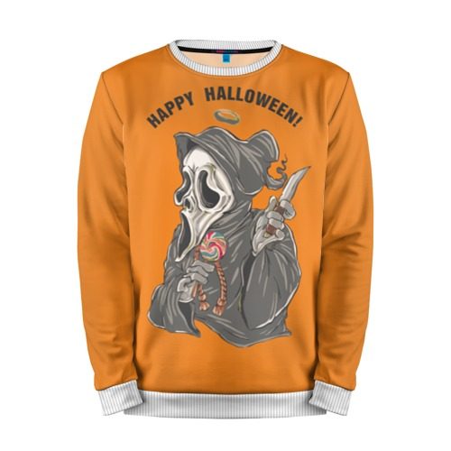 Мужской свитшот 3D Happy Halloween - фото