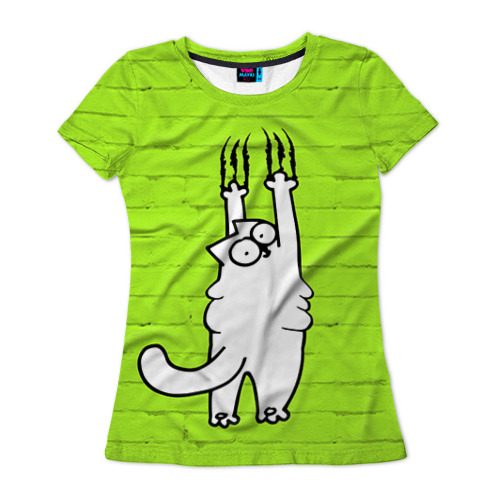 Женская футболка 3D Simons cat 3 - фото