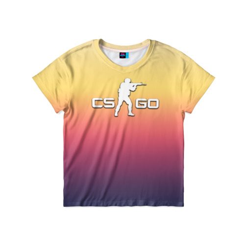Детская футболка 3D Fade cs:go - фото