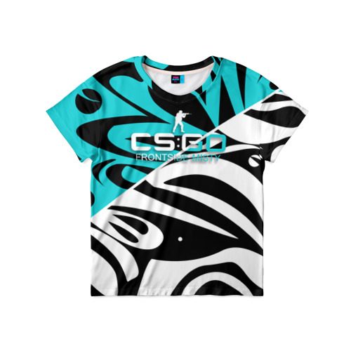 Детская футболка 3D cs:go - Frontside Misty Style (Снежный вихрь) - фото