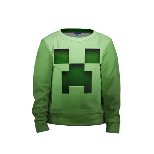 Детский свитшот 3D Minecraft - фото