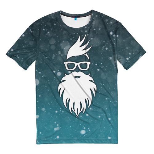 Мужская футболка 3D Rock santa - фото