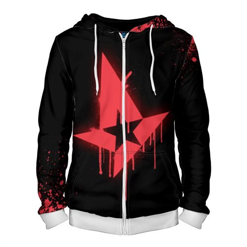 Мужская толстовка 3D на молнии cs:go - Astralis (Black collection) - фото