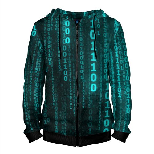 Мужская толстовка 3D на молнии Codes - фото
