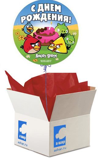 Angry Birds - «С днём рождения!» - фото