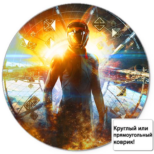 Коврик для мыши 3D - Пришелец в космосе - фото