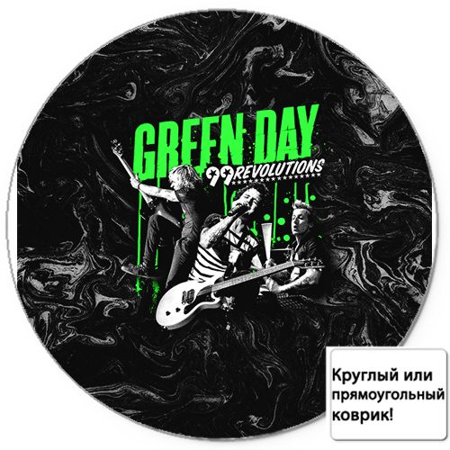 Коврик для мыши 3D - GREEN DAY Музыканты - фото