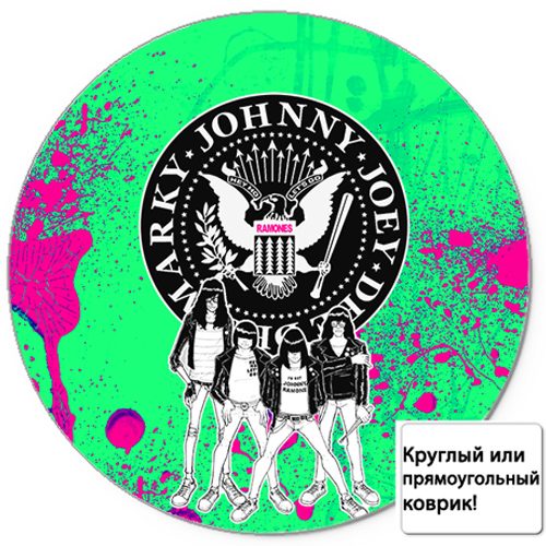 Коврик для мыши 3D - Ramones четверо - фото