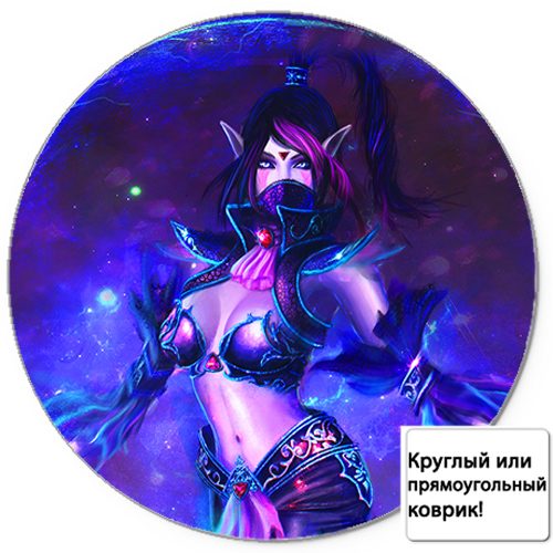 Коврик для мыши 3D - Invoker девушка - фото