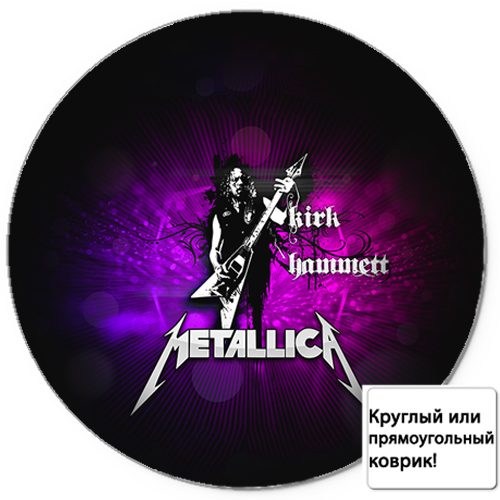 Коврик для мыши 3D - METALLICA Kirk Hammett - фото