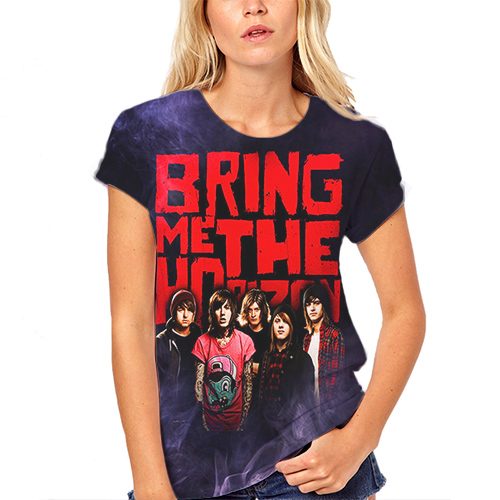 Женская футболка 3D - Bring me the horizon - фото