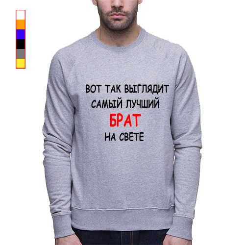Мужской свитшот - Вот так выглядит самый лучший брат на свете - фото