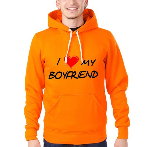Мужская толстовка - Женская майка - I love my boyfriend - фото