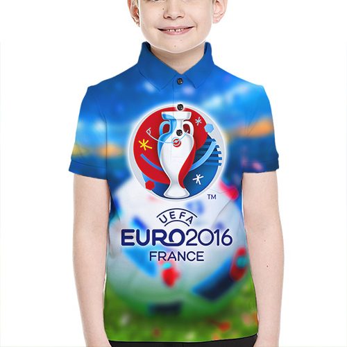 Детское поло 3D - EURO 2016 Франция - фото