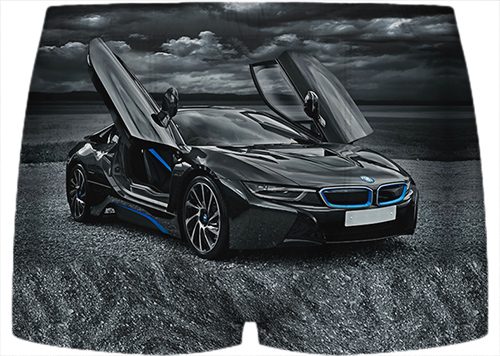 Детские трусы 3D - Машина BMW - фото