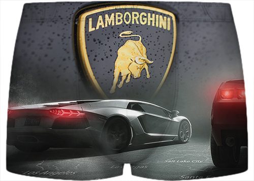 Детские трусы 3D - Машина Lamborghini - фото