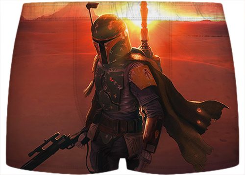 Детские трусы 3D - Star Wars Boba Fett ЗАКАТ - фото