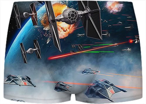 Детские трусы 3D - Star Wars роботы - фото