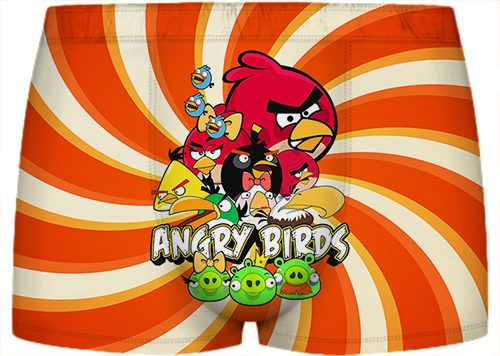 Детские трусы 3D - ANGRY BIRDS все птицы - фото