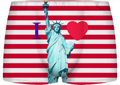 Детские трусы 3D - I Love USA - фото