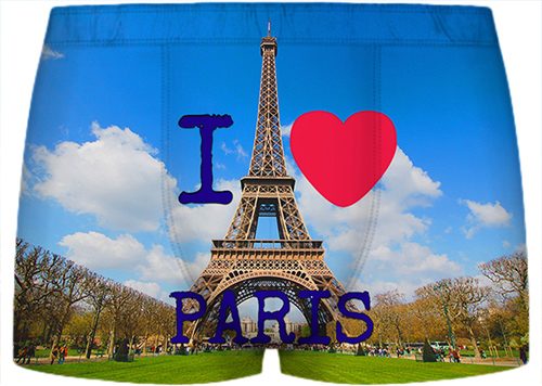 Детские трусы 3D - I Love Paris - фото