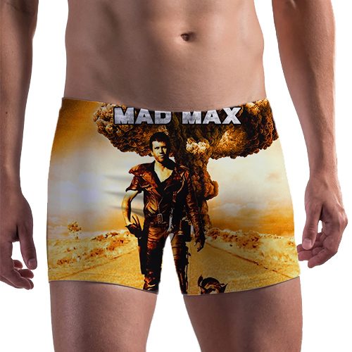 Плавки для мальчика 3D - Безумный Макс с собакой - фото