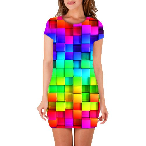Детское платье 3D - Яркие цвета - фото