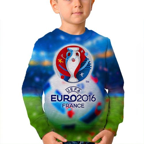 Детский свитшот 3D - EURO 2016 Франция - фото