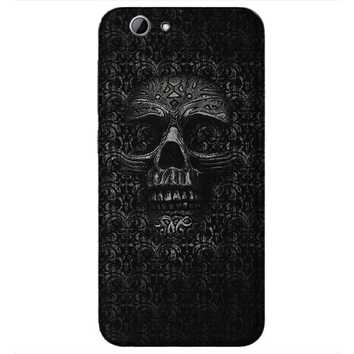 Чехол на телефон htc one Black Skull череп - фото