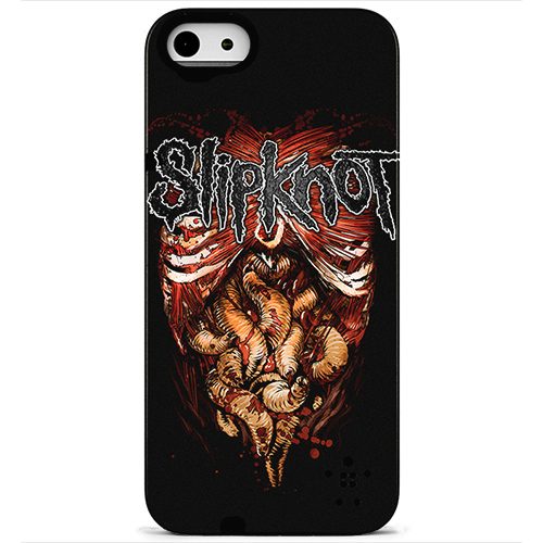 Чехол на телефон iphone 5-5s Slipknot черный - фото