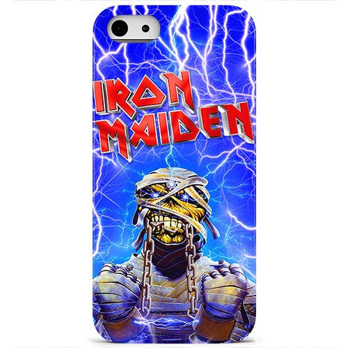 Чехол на телефон iphone 5-5s Iron Maiden мумия с цепью - фото