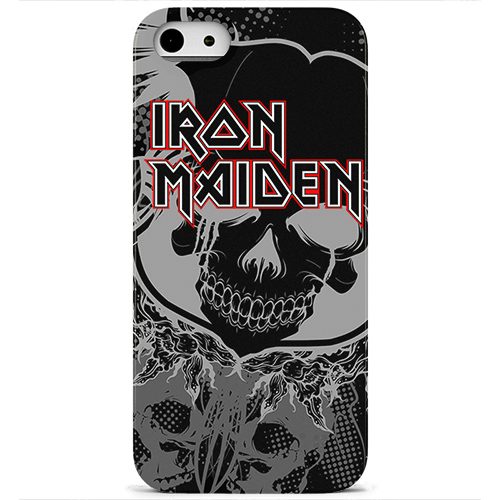Чехол на телефон iphone 5-5s Iron Maiden череп - фото