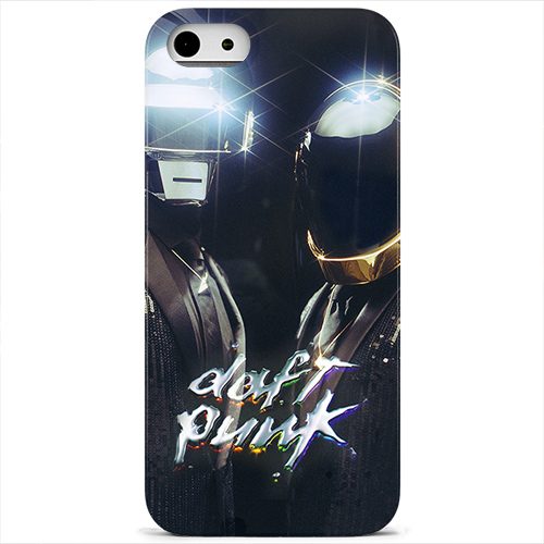 Чехол на телефон iphone 5-5s daft punk золотой шлем - фото