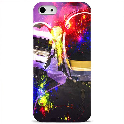 Чехол на телефон iphone 5-5s daft punk цветные огни - фото